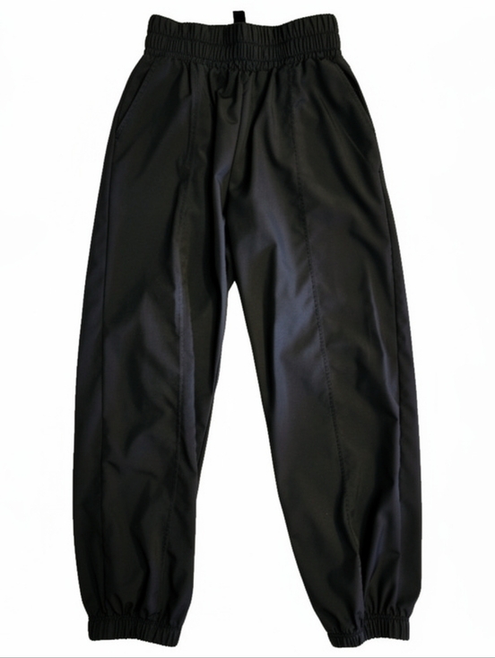 SHEIN Pants - SHEIN Black Baggy Track Pants Joggers Wide Elastic Waist Casual Streetwear S